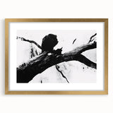 Bold Black and White Abstract Wall Art - Organic Expression Canvas