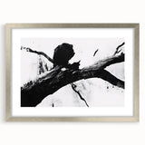 Bold Black and White Abstract Wall Art - Organic Expression Canvas