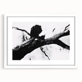 Bold Black and White Abstract Wall Art - Organic Expression Canvas