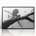 Bold Black and White Abstract Wall Art - Organic Expression Canvas