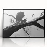 Bold Black and White Abstract Wall Art - Organic Expression Canvas