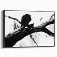 Bold Black and White Abstract Wall Art - Organic Expression Canvas