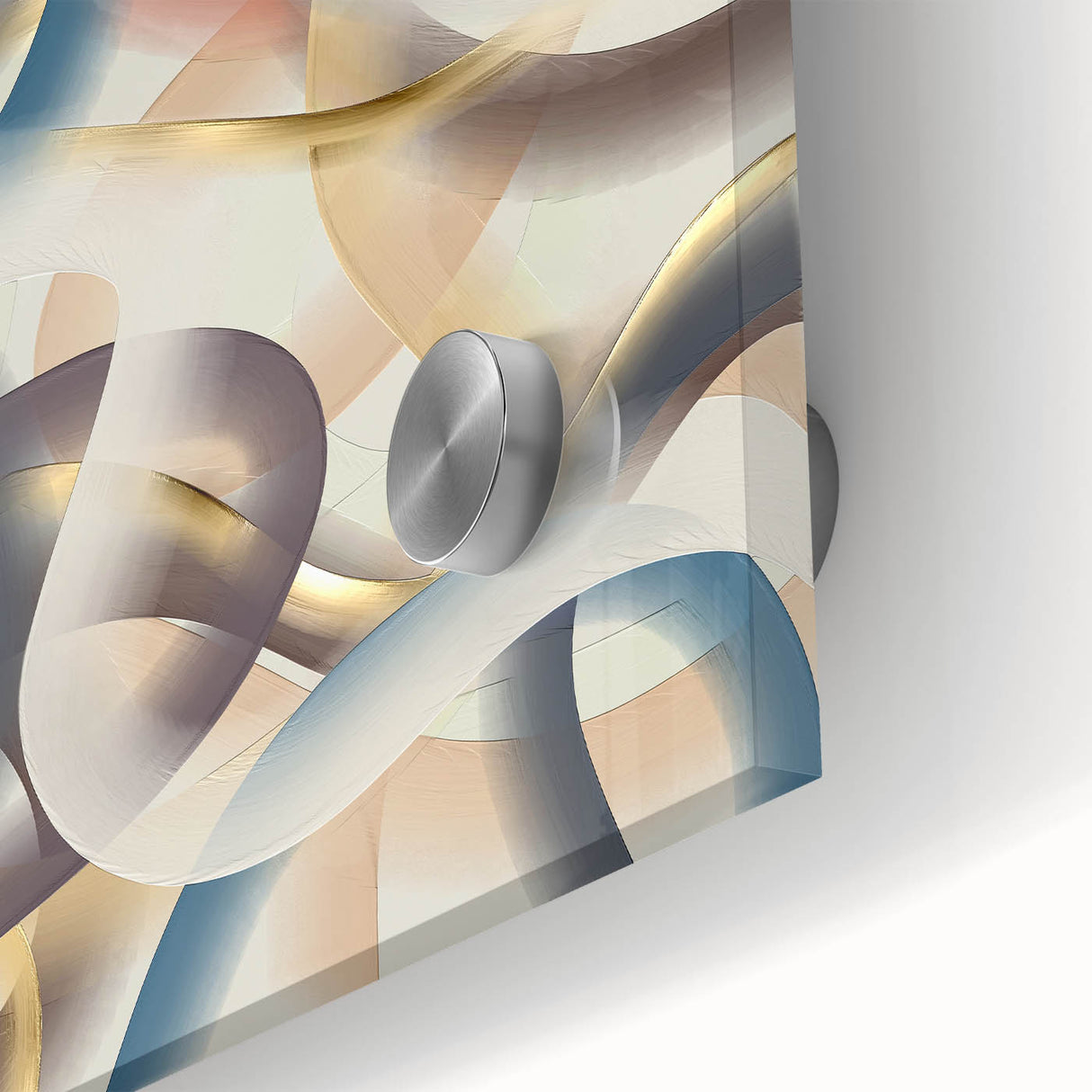 Ribbon Flow Elegance – Modern Abstract Canvas Prints for Interiors