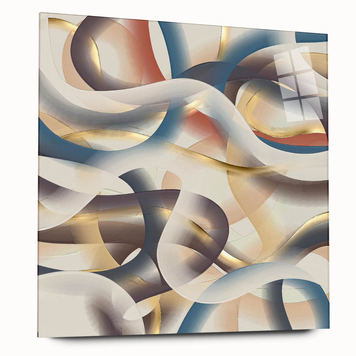 Ribbon Flow Elegance – Modern Abstract Canvas Prints for Interiors