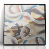 Ribbon Flow Elegance – Modern Abstract Canvas Prints for Interiors