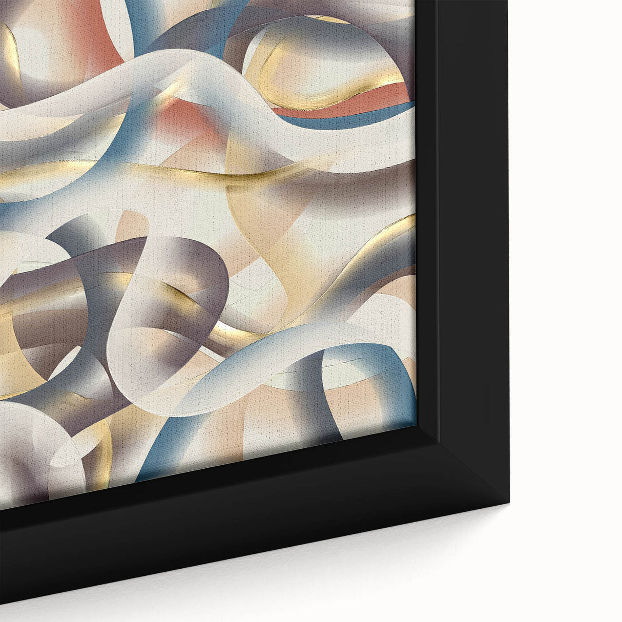 Ribbon Flow Elegance – Modern Abstract Canvas Prints for Interiors