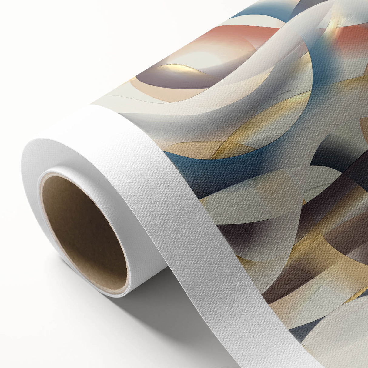 Ribbon Flow Elegance – Modern Abstract Canvas Prints for Interiors