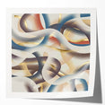 Ribbon Flow Elegance – Modern Abstract Canvas Prints for Interiors