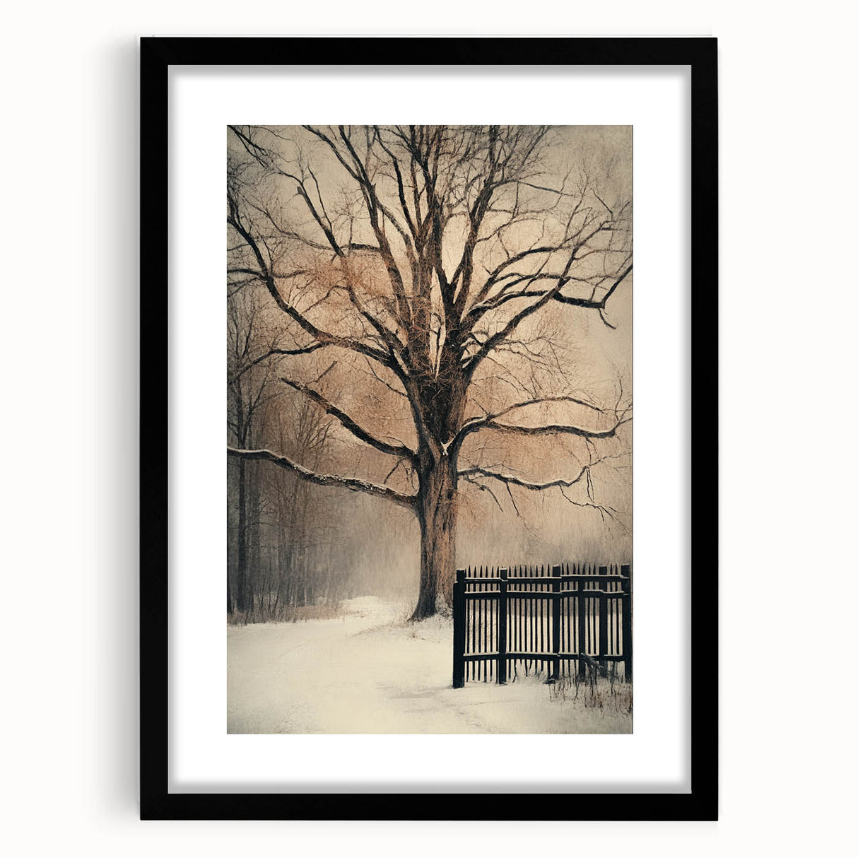 Winter’s Embrace – Fine Art Photography of a Snowy Landscape
