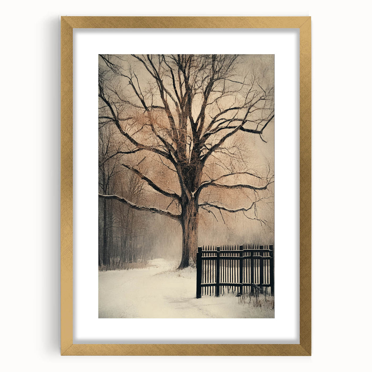 Winter’s Embrace – Fine Art Photography of a Snowy Landscape