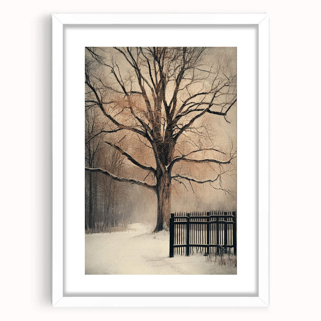 Winter’s Embrace – Fine Art Photography of a Snowy Landscape