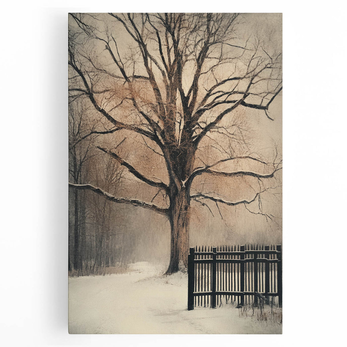 Winter’s Embrace – Fine Art Photography of a Snowy Landscape