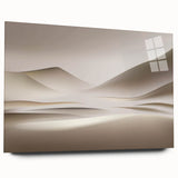 Minimalist Landscape Wall Art – Soft Beige Desert Dune Horizons