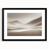 Minimalist Landscape Wall Art – Soft Beige Desert Dune Horizons