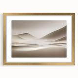 Minimalist Landscape Wall Art – Soft Beige Desert Dune Horizons