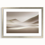 Minimalist Landscape Wall Art – Soft Beige Desert Dune Horizons