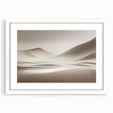 Minimalist Landscape Wall Art – Soft Beige Desert Dune Horizons