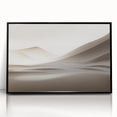 Minimalist Landscape Wall Art – Soft Beige Desert Dune Horizons