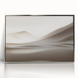 Minimalist Landscape Wall Art – Soft Beige Desert Dune Horizons