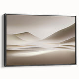 Minimalist Landscape Wall Art – Soft Beige Desert Dune Horizons