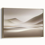 Minimalist Landscape Wall Art – Soft Beige Desert Dune Horizons