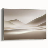 Minimalist Landscape Wall Art – Soft Beige Desert Dune Horizons