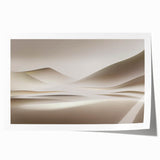 Minimalist Landscape Wall Art – Soft Beige Desert Dune Horizons