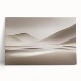 Minimalist Landscape Wall Art – Soft Beige Desert Dune Horizons