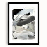 Moody Modern Wall Art – Contemporary Black & Gray Abstract Painting