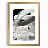 Moody Modern Wall Art – Contemporary Black & Gray Abstract Painting