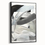 Moody Modern Wall Art – Contemporary Black & Gray Abstract Painting