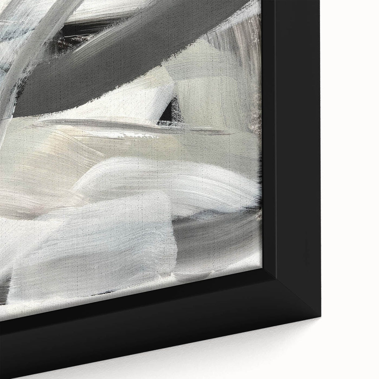 Moody Modern Wall Art – Contemporary Black & Gray Abstract Painting