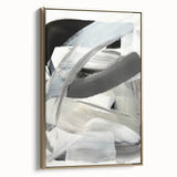 Moody Modern Wall Art – Contemporary Black & Gray Abstract Painting