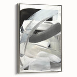 Moody Modern Wall Art – Contemporary Black & Gray Abstract Painting