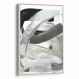 Moody Modern Wall Art – Contemporary Black & Gray Abstract Painting