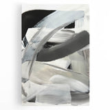 Moody Modern Wall Art – Contemporary Black & Gray Abstract Painting