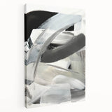 Moody Modern Wall Art – Contemporary Black & Gray Abstract Painting