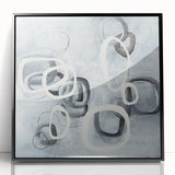 Modern Monochrome Wall Art – Abstract Geometric Design