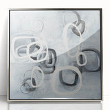 Modern Monochrome Wall Art – Abstract Geometric Design