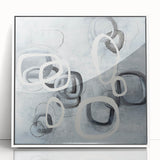 Modern Monochrome Wall Art – Abstract Geometric Design