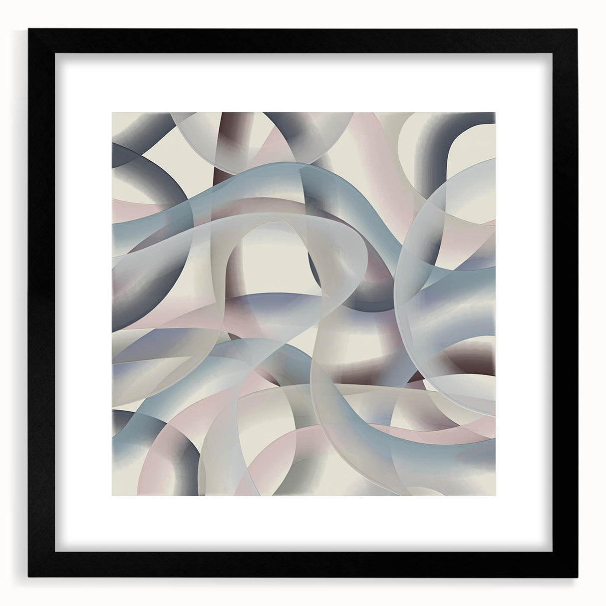 Soft Curve Harmony – Colorful Abstract Wall Hangings in Pastel Tones