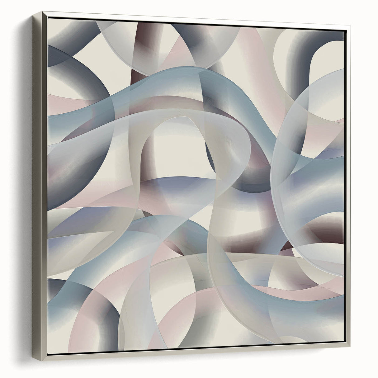 Soft Curve Harmony – Colorful Abstract Wall Hangings in Pastel Tones
