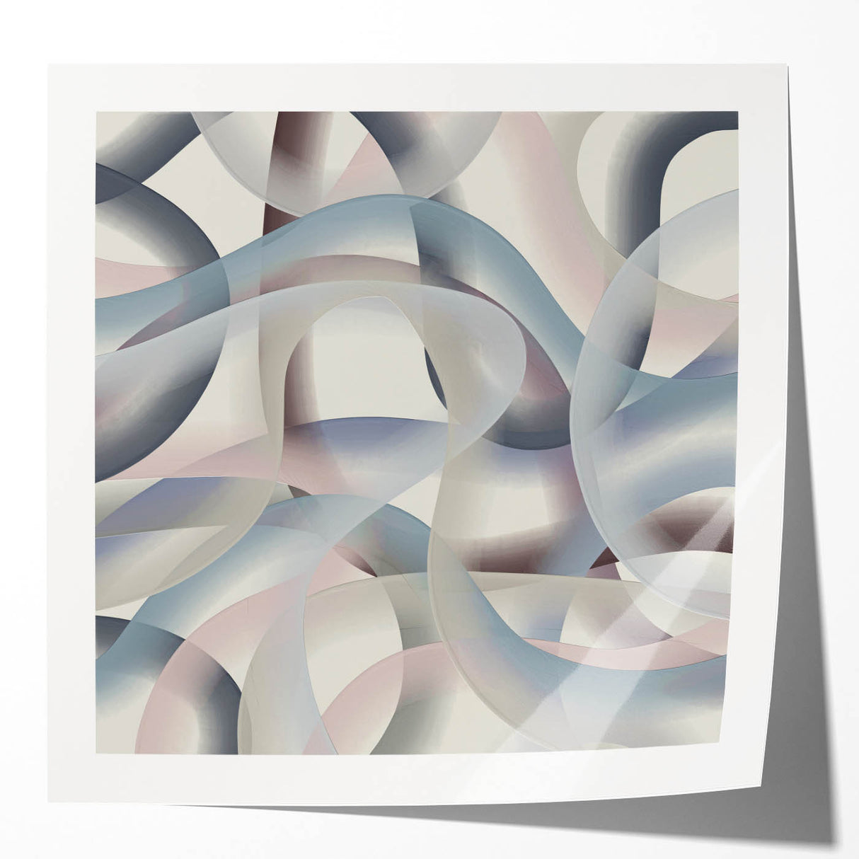 Soft Curve Harmony – Colorful Abstract Wall Hangings in Pastel Tones