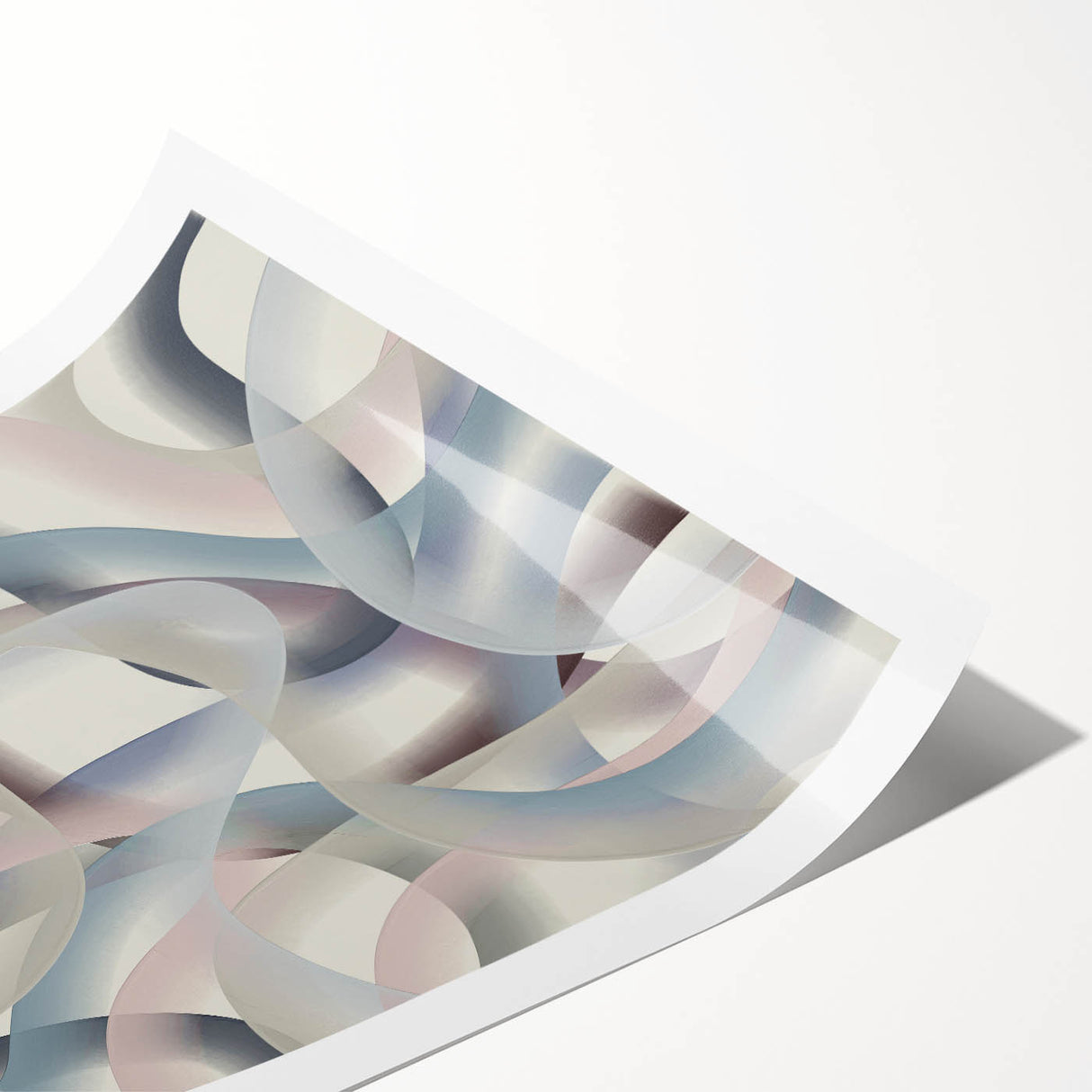 Soft Curve Harmony – Colorful Abstract Wall Hangings in Pastel Tones