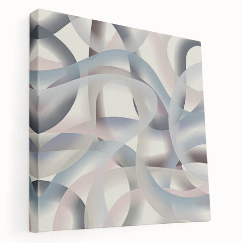Soft Curve Harmony – Colorful Abstract Wall Hangings in Pastel Tones