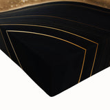 Exclusive Abstract Wall Decor – Black, Teal & Gold Luxury Art