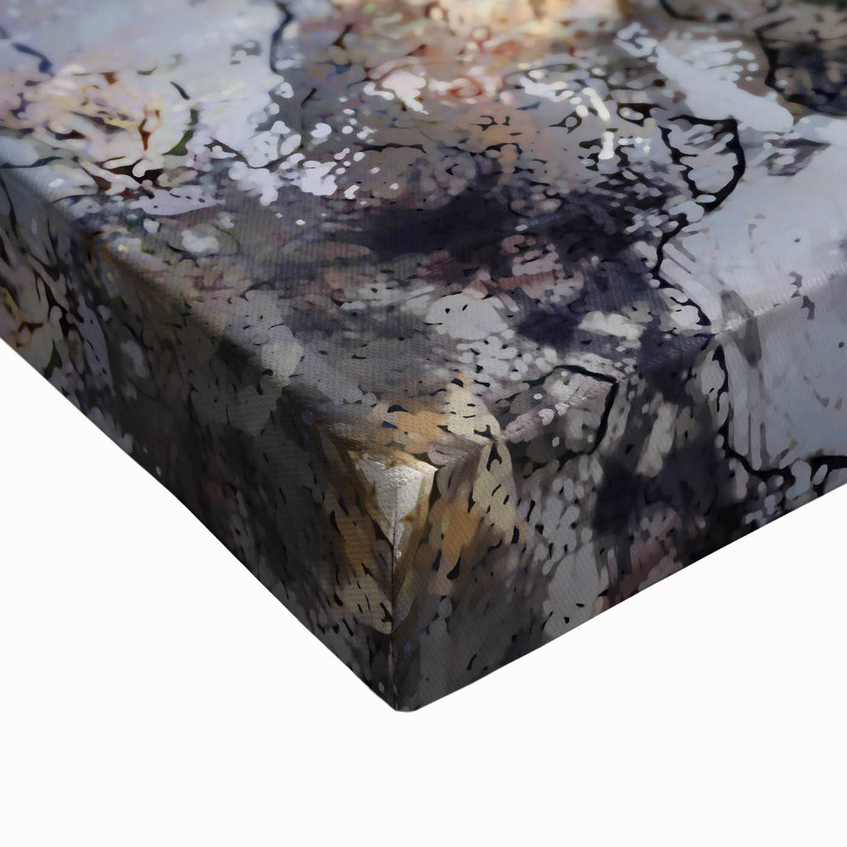 Earthen Harmony Abstracts – Moody Blue and Brown Modern Wall Art