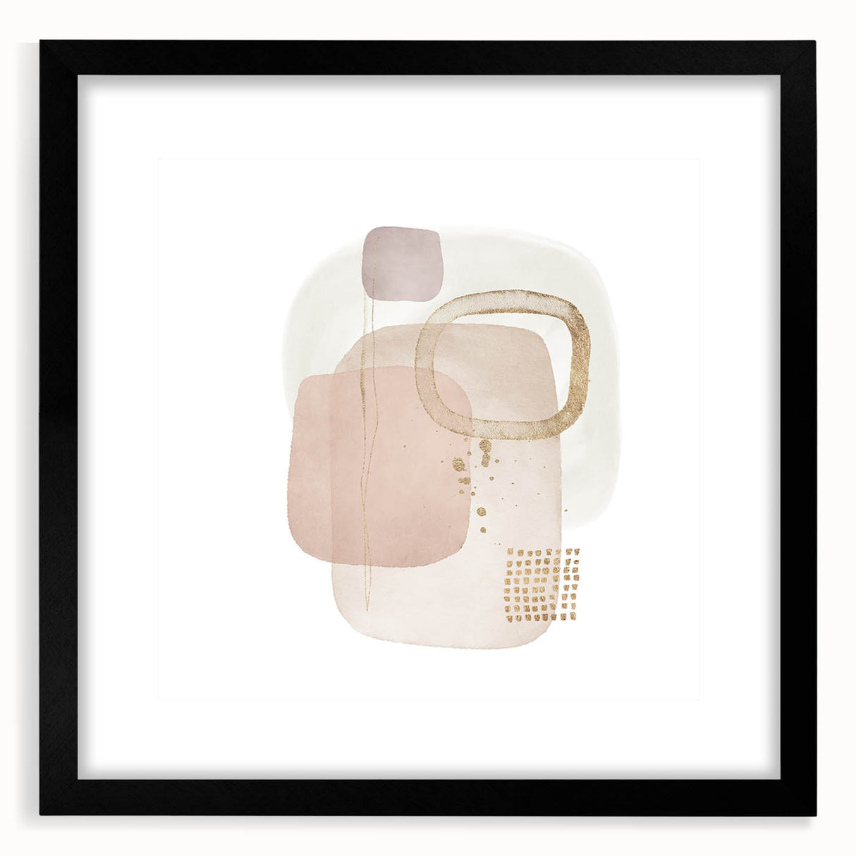 Contemporary Minimalist Wall Art – Abstract Geometric Framed Print