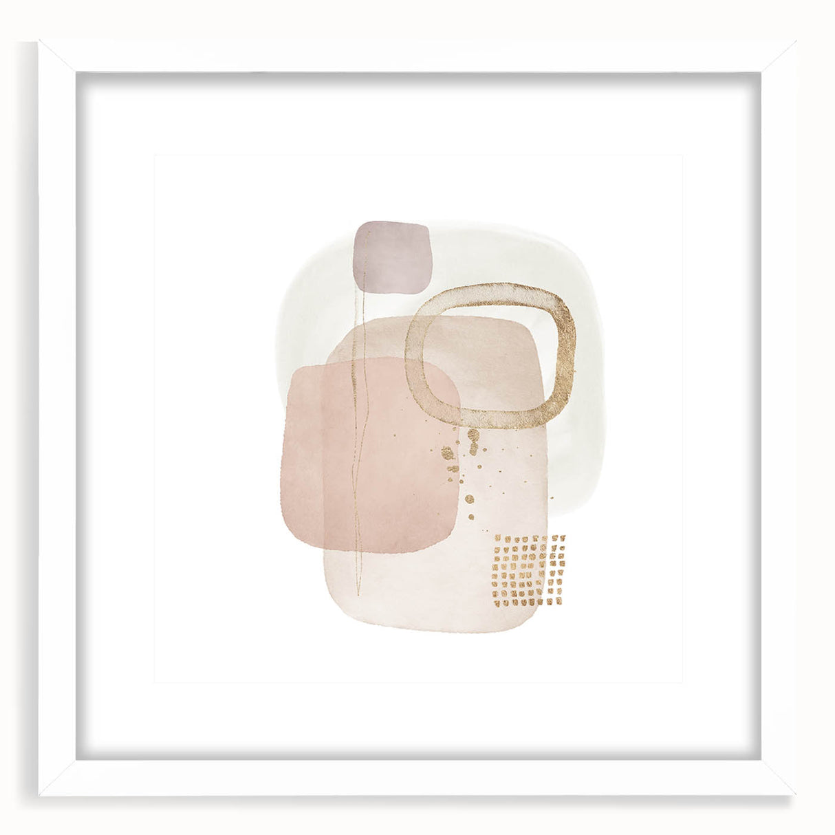 Contemporary Minimalist Wall Art – Abstract Geometric Framed Print