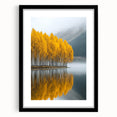 Golden Autumn Reflection – Forest & Landscape Art Prints